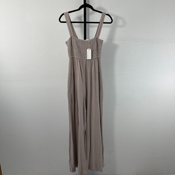 By Together Taupe Jumpsuit - Picture 1 of 12